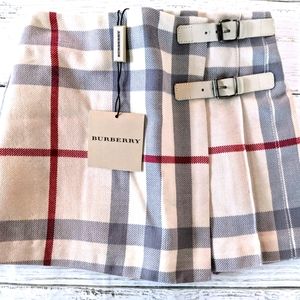 NWT Infant Girls Burberry Skirt Kilt Size 18M
